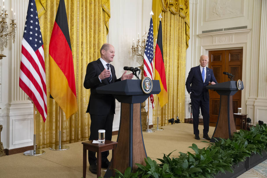 Scholz a Washington