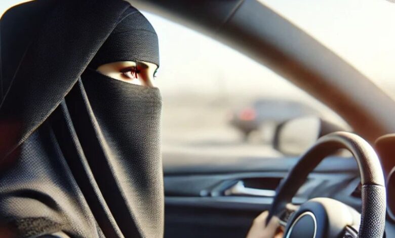 guidare col niqab