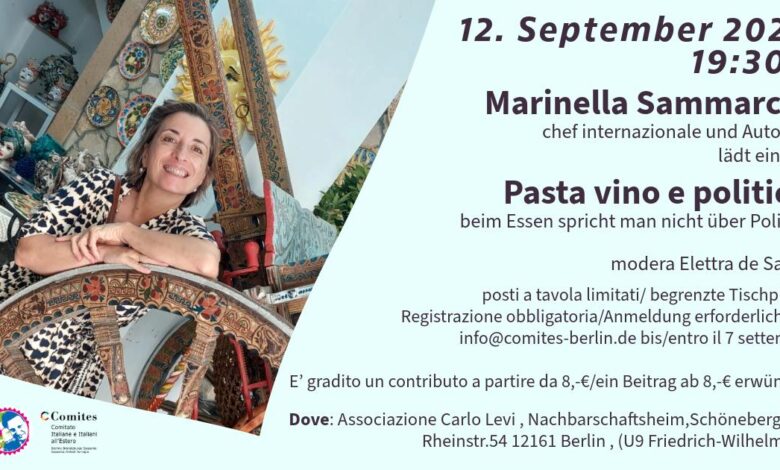 Pasta vino e politica