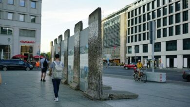 giorno dell'unità tedesca quartiere Mitte Muro di Berlino